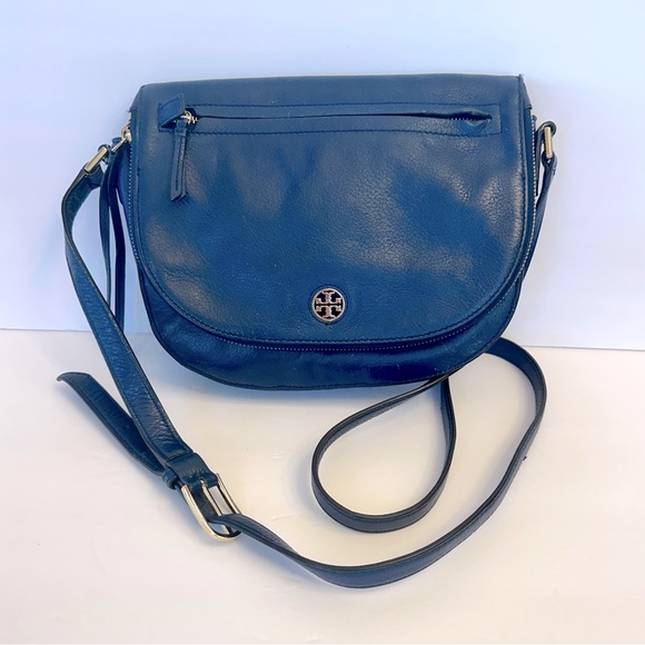 Tory Burch Brody crossbody Saddle bag in Tide Wave Blue - Picture 1 of 16
